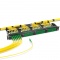 Panneau d'Adaptateur à Fibre Optique FHD, 24 Fibres OS2 Monomode et 12 Ports Adaptateurs LC APC Duplex (Vert), Manchon en Céramique