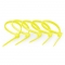 100pcs/Bag 8in.L x 0.2in.W Self-Locking Nylon Cable Ties-Yellow