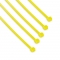 100pcs/Bag 4in.L x 0.1in.W Self-Locking Nylon Cable Ties-Yellow