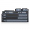 DWDM Mux Demux fibra dual, 40 canales 100GHz C21-C60, con puerto de 1310nm y puerto de monitoreo, 3.5dB típico IL, LC/UPC, 1U montaje en rack