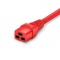3ft (0.9m)  IEC320 C20 to IEC320 C19 12AWG 250V/20A Power Extension Cord, Red