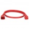 3ft (0.9m) IEC320 C14 to IEC320 C13 14AWG 250V/15A Power Extension Cord, Red
