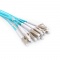 Customized 6 Fibers OM3 Multimode LC/SC/FC/ST/LSH Indoor Tight-Buffered Multi-Fiber Breakout Cable