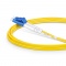 2m (7ft) LC UPC to LC UPC Duplex OS2 Single Mode PVC (OFNR) 2.0mm Fiber Optic Patch Cable