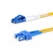 3m (10ft) LC UPC to SC UPC Duplex OS2 Single Mode PVC (OFNR) 2.0mm Fiber Optic Patch Cable
