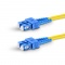 Cable/latiguillo/jumper de fibra óptica SC UPC a SC UPC 1m OS2 9/125 dúplex monomodo PVC (OFNR) 2.0mm