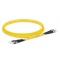 2m (7ft) ST UPC to ST UPC Duplex OS2 Single Mode PVC (OFNR) 2.0mm Fiber Optic Patch Cable