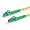 1m (3ft) LC APC to LC APC Simplex OS2 Single Mode PVC (OFNR) 2.0mm Fiber Optic Patch Cable