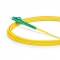 3m (10ft) LC APC to SC APC Simplex OS2 Single Mode PVC (OFNR) 2.0mm Fiber Optic Patch Cable