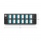FHD Fiber Adapter Panel, 24 Fibers OM4 Multimode, 12 x LC UPC Duplex (Aqua) Adapter, Ceramic Sleeve