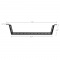 Zero U Horizontal Cable Lacer Bar, L-Shaped with 4.02" Offset, Steel, 5pcs/Pack, for 19" EIA