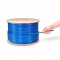 Cat7 Ethernet Bulk Cable, 1000ft (305m), 23AWG Solid Pure Bare Copper Wire, 1000MHz, Shielded (S/FTP), PVC CMR (Blue)