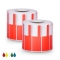 2.76in.L x 0.94in.W P Type Cable Adhesive Label Paper-1000pcs/Roll, Red
