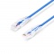 Dünnes Cat6 Patchkabel, Snagless Ungeschirmtes UTP RJ45 LAN Kabel, PVC CM, Blau, 1ft (0,3m)