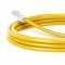 6.6ft (2m) Cat5e Non-booted Unshielded (UTP) PVC Ethernet Network Patch Cable, Yellow