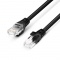 197ft (60m) Cat5e Snagless Unshielded (UTP) LSZH Ethernet Network Patch Cable, Black