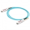 100G QSFP28 Aktives Optisches Kabel(AOC) für FS Switches, 15m (49ft)