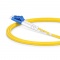 Cable/latiguillo/jumper de fibra, típicamente 0.12dB IL, PVC(OFNR) 1m (3ft) LC UPC a LC UPC dúplex OS2 monomodo de grado B Elite BIF
