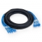 3m (10ft) 6 Plug to 6 Plug Cat6 Unshielded (UTP) PVC CMR Blue Pre-Terminated Copper Trunk Cable