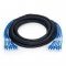 5m (16ft) 6 Plug to 6 Plug Cat6 Unshielded (UTP) PVC CMR Blue Pre-Terminated Copper Trunk Cable