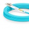 Cable/latiguillo/jumper de fibra óptica LC UPC a LC UPC 25m OM4 50/125 dúplex multimodo PVC (OFNR) 2.0mm