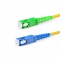 3m (10ft) SC UPC to SC APC Simplex OS2 Single Mode PVC (OFNR) 2.0mm Fiber Optic Patch Cable