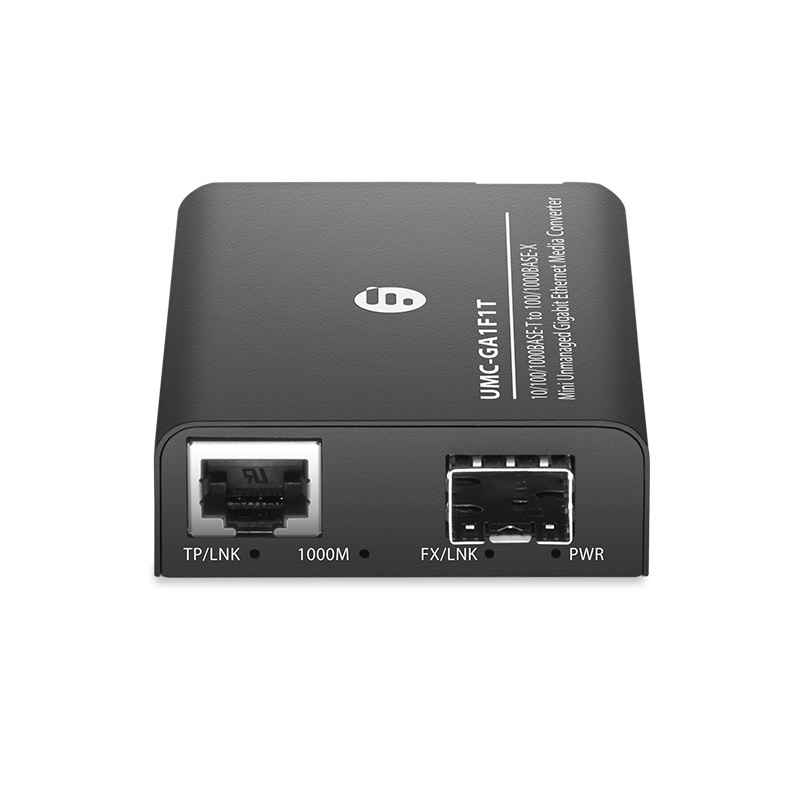 Mini Unmanaged Gigabit Ethernet Medienkonverter, 1x 10/100/1000Base-T RJ45 auf 1x 1000Base-X SFP Steckplatz, Eurostecker