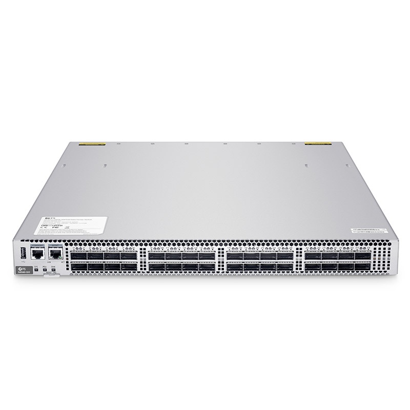 Switch capa 3 para centros de datos de 32 puertos, N8560-32C, 32 x QSFP28 100Gb, apilable, chip de Broadcom, software instalado