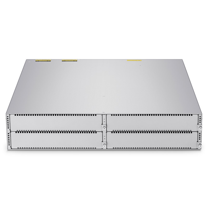 NC8200-4TD 2U Пустое шасси коммутаторов ЦОД L3, стекируемое, поддерживает до 4-х 25/40/100Gb линейных карт, чип Broadcom, программное обеспечение установлено