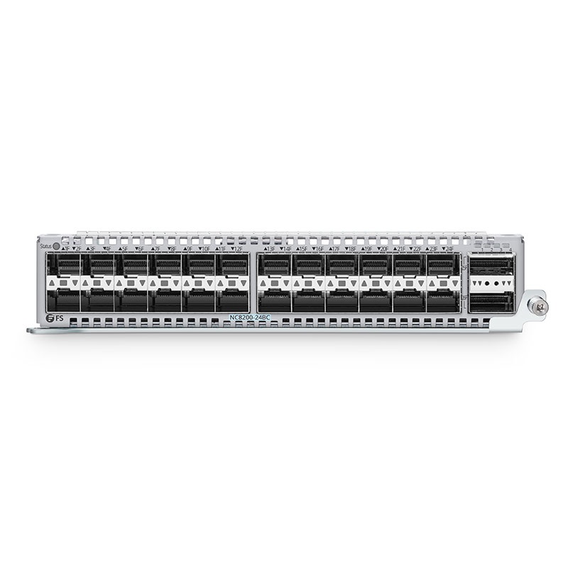 NC8200-24BC, 24-Port 25Gb SFP28 Line Card, with 2 x 100Gb QSFP28 for Data Center Chassis Switch NC8200-4TD