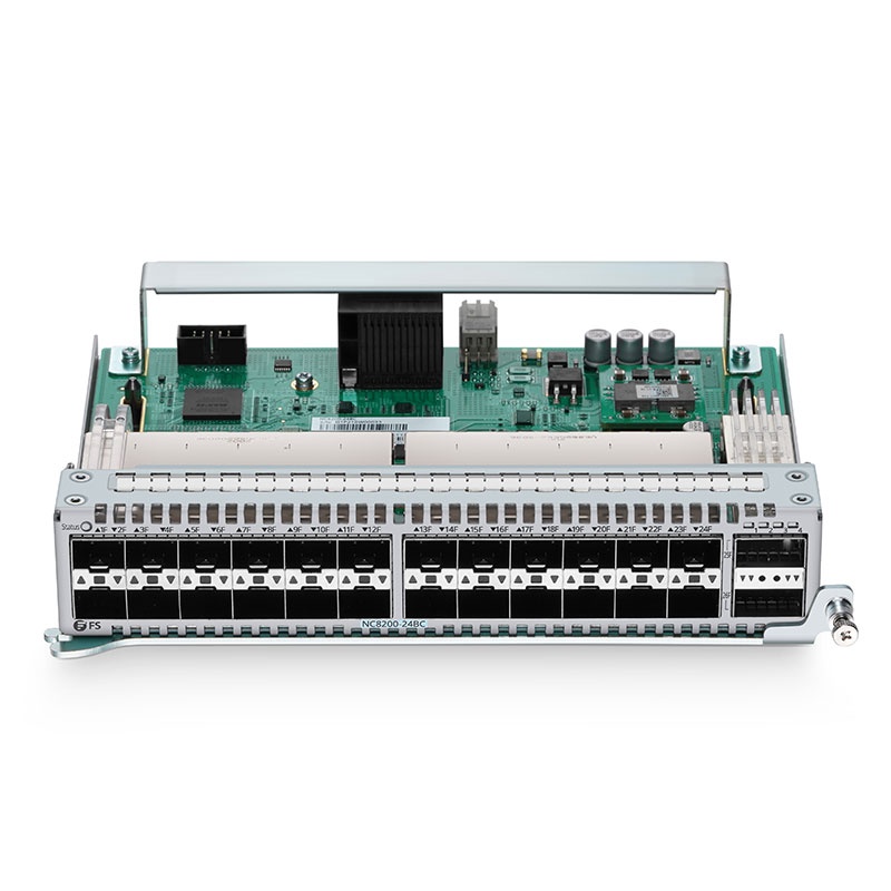 NC8200-24BC, 24-Port 25Gb SFP28 Line Card, with 2 x 100Gb QSFP28 for Data Center Chassis Switch NC8200-4TD