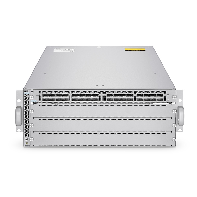 NC8400-4TH, 4-Slot 4U Ethernet L3 Data Center Chassis Switch Unloaded, Supports 4 x 32-Port 100Gb QSFP28 Line Card, Broadcom Chip, Software Installed