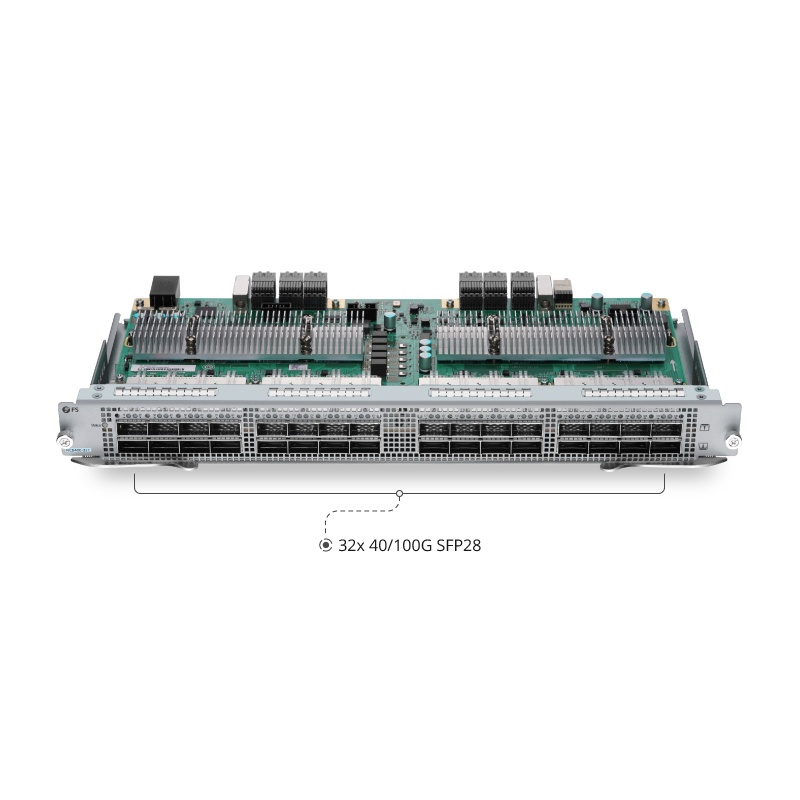 NC8400-32C, 32-Port 100Gb QSFP28 Line Card for Data Center Chassis Switch NC8400-4TH