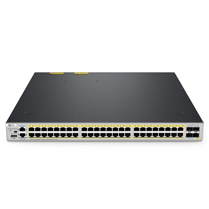S5810-48TS-P, 48-Port Gigabit Ethernet L3 PoE+ Switch, 48 x PoE+ Ports @740W, with 4 x 10Gb SFP+ Uplinks, Broadcom Chip