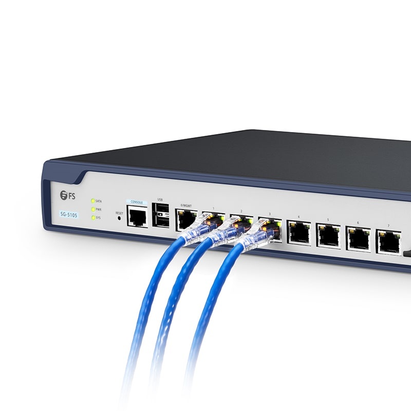 Passerelle de Sécurité Multi-WAN SG-5105 Tout-en-Un avec 8 Ports Gigabit Ethernet (GbE), 1x SFP, 1x SFP+, jusqu'à 10 Ports WAN Gigabit, Contrôleur WLAN Intégré, Pare-Feu SPI, Routage, Équilibrage de Charge, IPSec/L2TP VPN et Défense DoS Pris en Charge