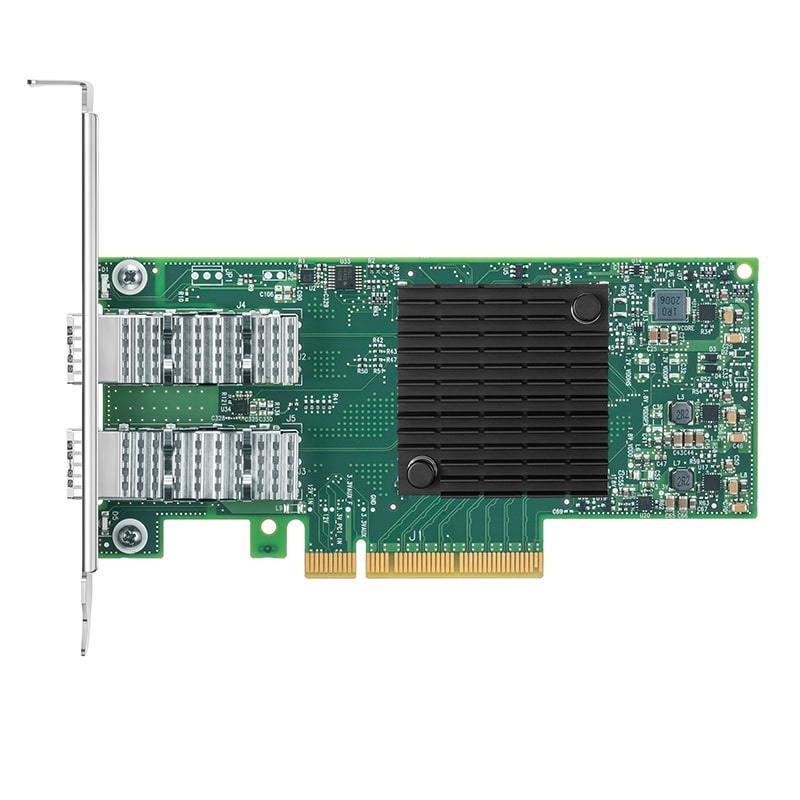 NVIDIA Mellanox MCX4121A-ACAT ConnectX®-4 Lx EN Network Interface Card, 25GbE Dual-Port SFP28, PCIe3.0 x 8, Tall&Short Bracket