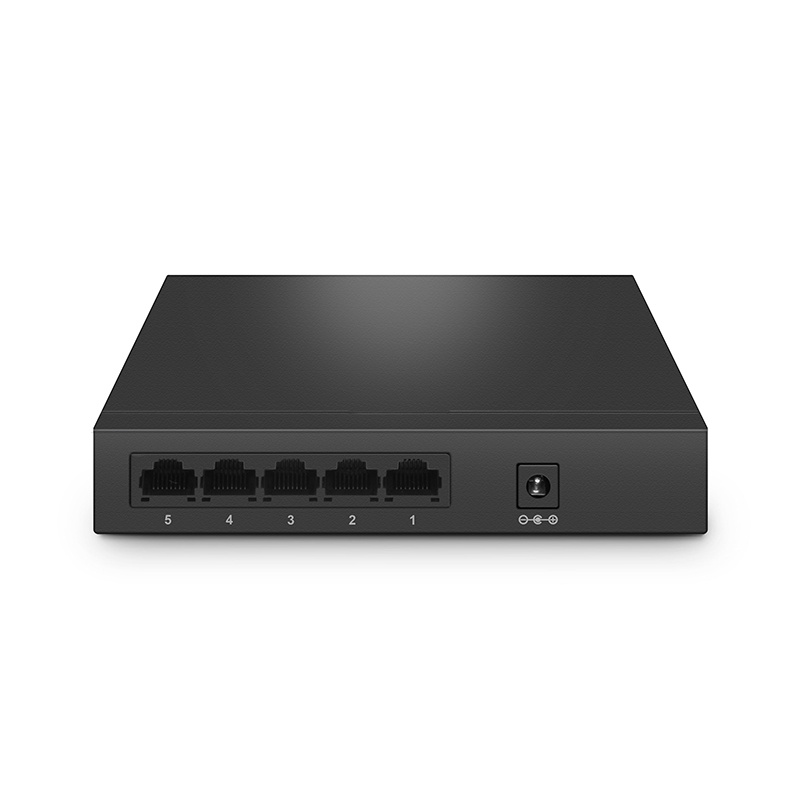 Switch no administrable SOHO de 5 puertos gigabit ethernet, S1900-5T, metal, sin ventilador escritorio o montaje en pared