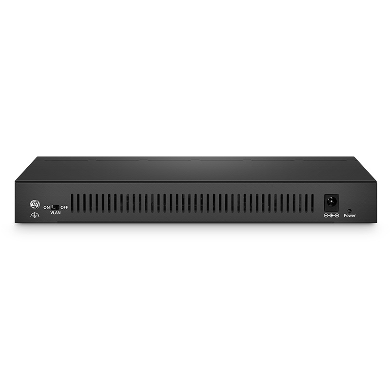 S1900-16T, 16-Port Gigabit Ethernet L2 Unmanaged Switch, Metal, Fanless, Desktop/Wall-Mount