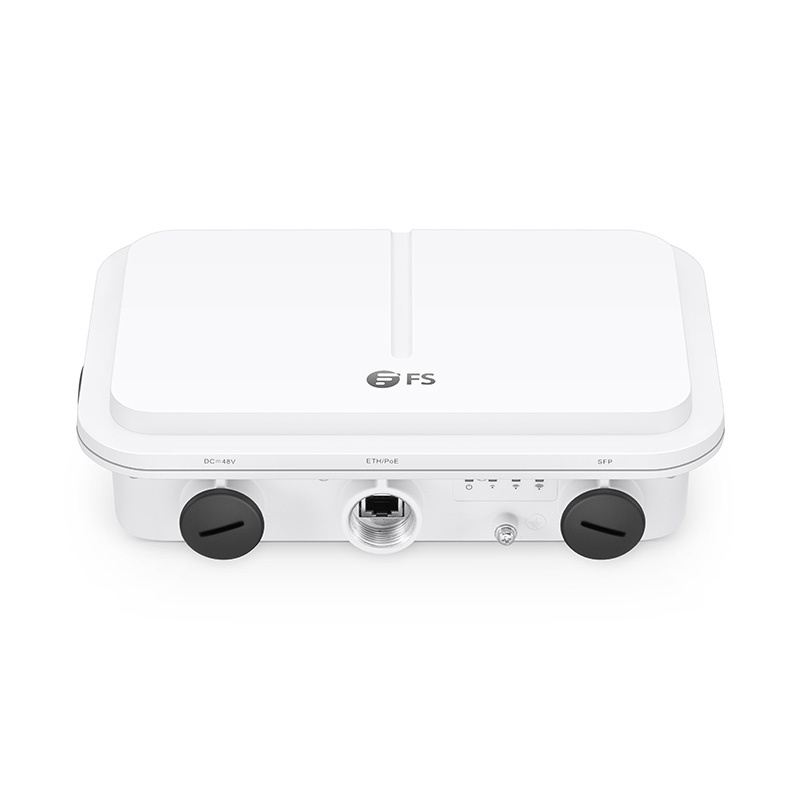 AP-T567, Wi-Fi 6 802.11ax 2400 Mbps Outdoor Access Point, Seamless Roaming & 2x2 MU-MIMO Dual Radios, Built-in Directional Antenna, Manageable via FS Controller or Standalone (Without PoE Injector)
