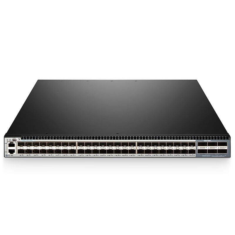 S5850-48S2Q4C, switch Ethernet Plus completamente administrable capa 3 de 48 puertos, 48 x SFP+ 10Gb, con 2 x QSFP+ 40G y 4 x enlaces ascendentes QSFP28 100G, soporta MLAG