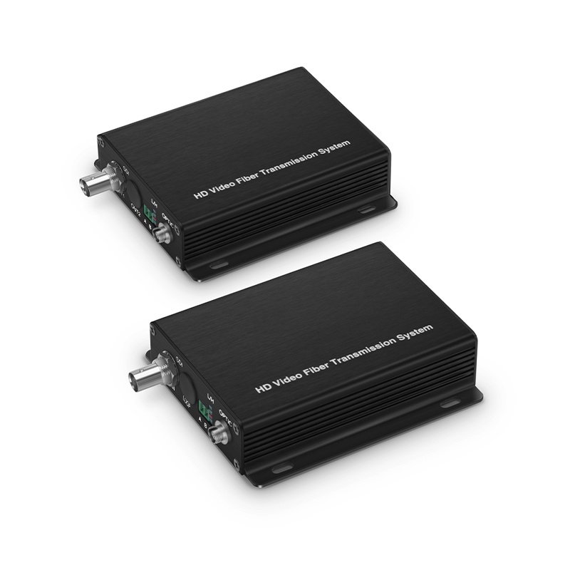 Mini 1 Channel Unidirectional HD-SDI over Optical Fiber Transmitter and Receiver Set