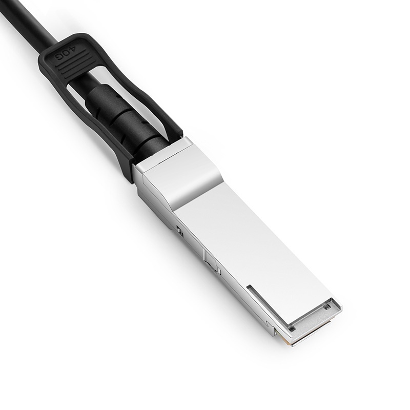 Cable de cobre de conexión directa (DAC) pasivo compatible con Intel XLDACBL05, 40G QSFP+ 0.5m (2ft)