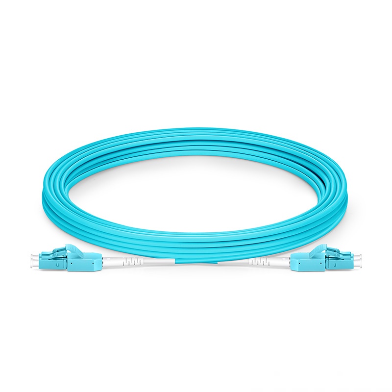 5m (16ft) LC UPC to LC UPC Uniboot Duplex OM4 Multimode PVC (OFNR) 2.0mm BIF Fiber Optic Patch Cable