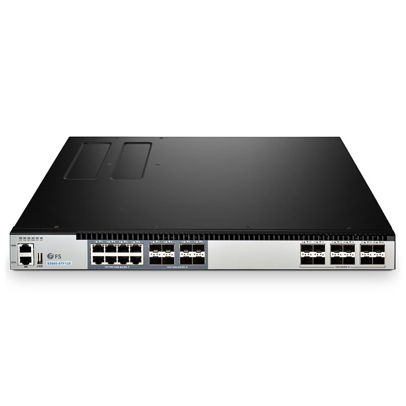 S5800-8TF12S, switch de 12 puertos Ethernet capa 3, 12 x 10Gb SFP+, con 8 x Gigabit Combo, soporta MLAG