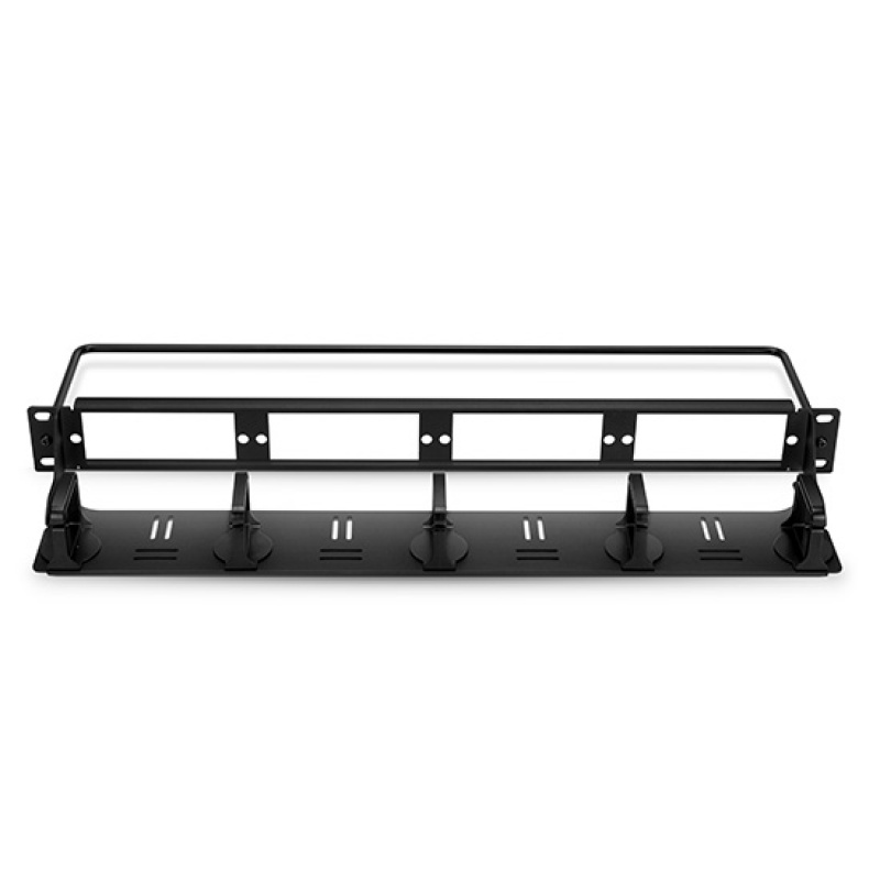 FHD High Density 1U Rack Mount Blank Enclosure, Detachable Cable Management Lacer Panel and Bar, Holds up to 4 x FHD Cassettes or Panels, 144 Fibers (LC)