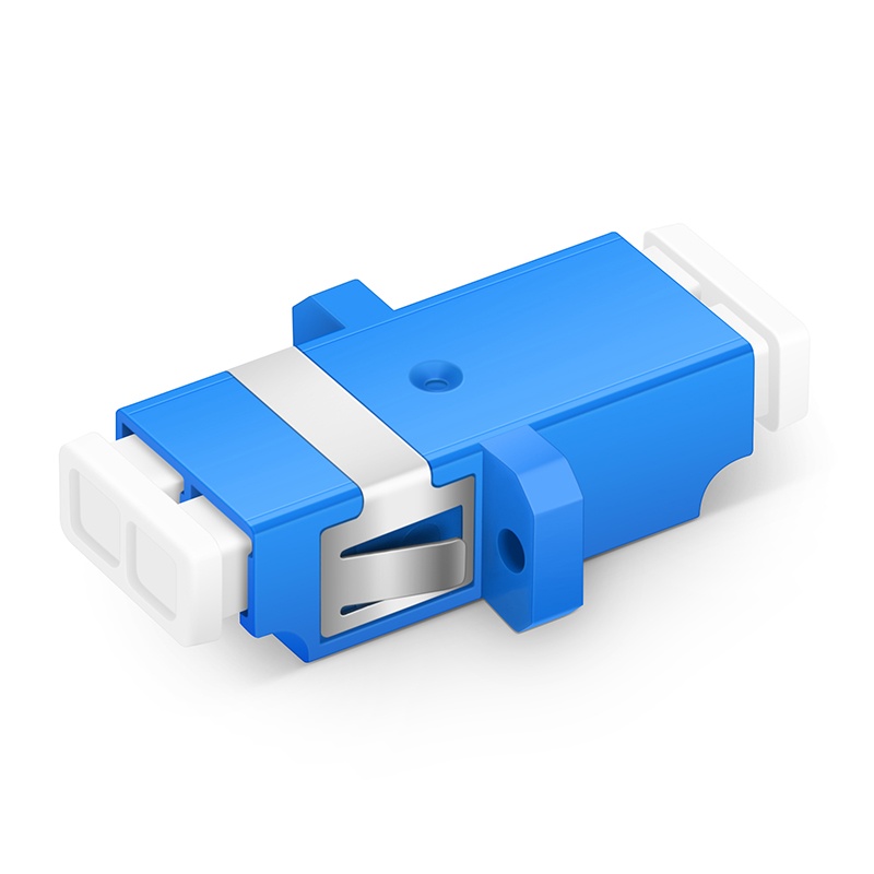 Lc Upc To Lc Upc Duplex Single Mode Sc Footprint Plastic Fiber Optic Adapter Coupler With Flange