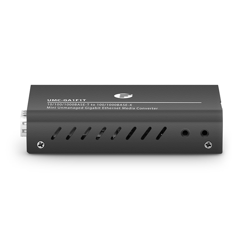 Mini Unmanaged 1x 10/100/1000Base-T RJ45 to 1x 1000Base-X SFP Slot Gigabit Ethernet Media Converter, American Plug Standard