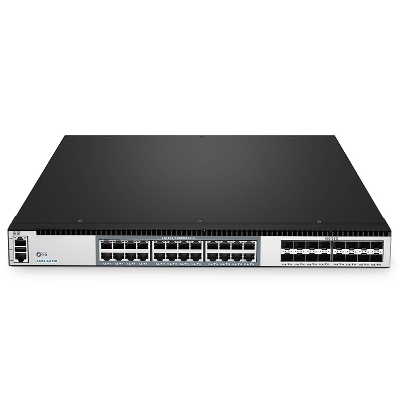 S5850-24T16B, 16-Port Ethernet L3 Switch, 16 x 25Gb SFP28, with 24 x Gigabit RJ45, Hyper-Converged Infrastructure