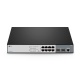 S3260-8T2FP, 8-Port Gigabit Ethernet L2+ PoE+ Switch, 8 x PoE+ Ports @240W, with 2 x 1Gb SFP Uplinks, Support ERPS