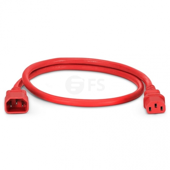 Monoprice Cavo di alimentazione 14AWG - 1,8 m - Rosso PDU 15A (IEC 60320 C13 a IEC 60320 C20